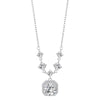 Sterling Silver With Shiny Diamond Necklace