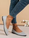 Pointed Toe Flat Bottom Shoes