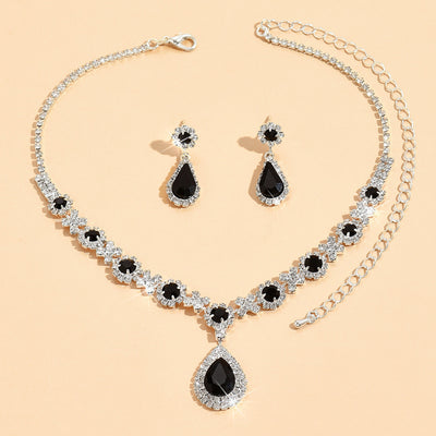 Water Drop Necklace And Earrings