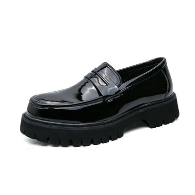 Loafers Platform Black Fashion Shoes