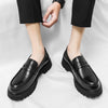 Loafers Platform Black Fashion Shoes