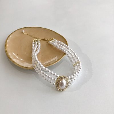 Multi-layer Pearl Decorative Necklace