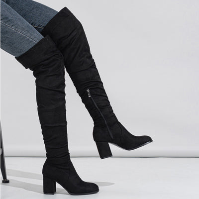 High-heeled Elastic Long Boots