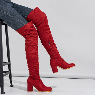 High-heeled Elastic Long Boots