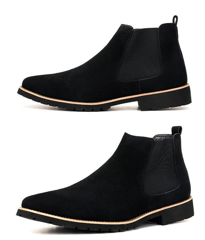 High-top Sleeve Suede Leather Boots