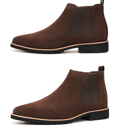 High-top Sleeve Suede Leather Boots