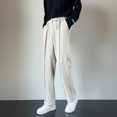 Draping Fitted Suit Pants