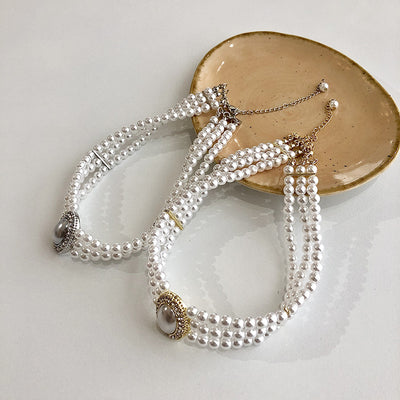 Multi-layer Pearl Decorative Necklace