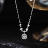 Sterling Silver With Shiny Diamond Necklace