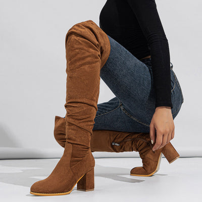 High-heeled Elastic Long Boots