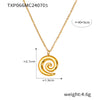 Spiral Twist Design Necklace