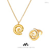 Spiral Twist Design Necklace