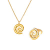 Spiral Twist Design Necklace