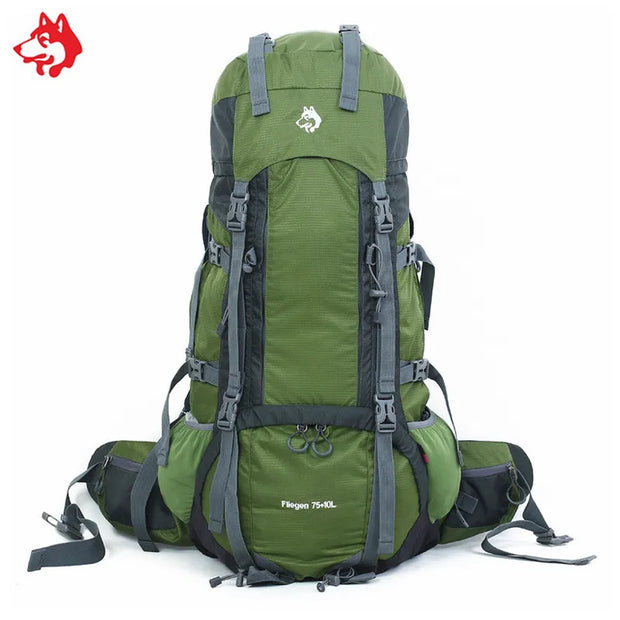 External frame 85L Hiking Backpack