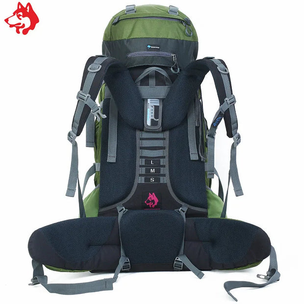 External frame 85L Hiking Backpack