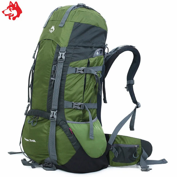 External frame 85L Hiking Backpack