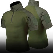 Short Sleeved T-shirt+Multi Pocket Waterproof Cargo Pants Suits