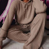 Long Sleeve Knitted Lounge Wear Set