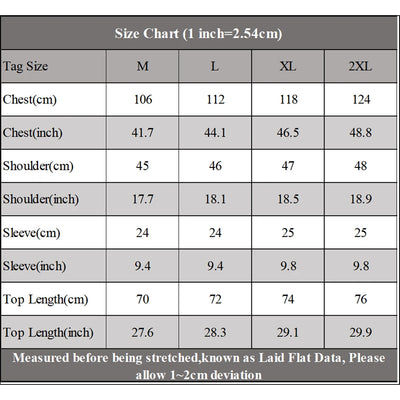 Sleeveless Hoodies for Male size chart