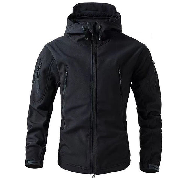 Men's Winter Sharkskin Tactical Waterproof Cargo Jackets