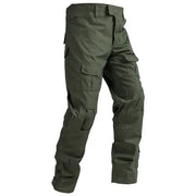 Short Sleeved T-shirt+Multi Pocket Waterproof Cargo Pants Suits