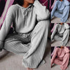 Long Sleeve Knitted Lounge Wear Set