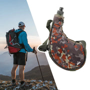 800ml Hiking Water Bottle with Shoulder Strap for Backpacking