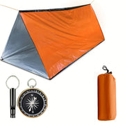 Outdoor tent set with compass and whistle