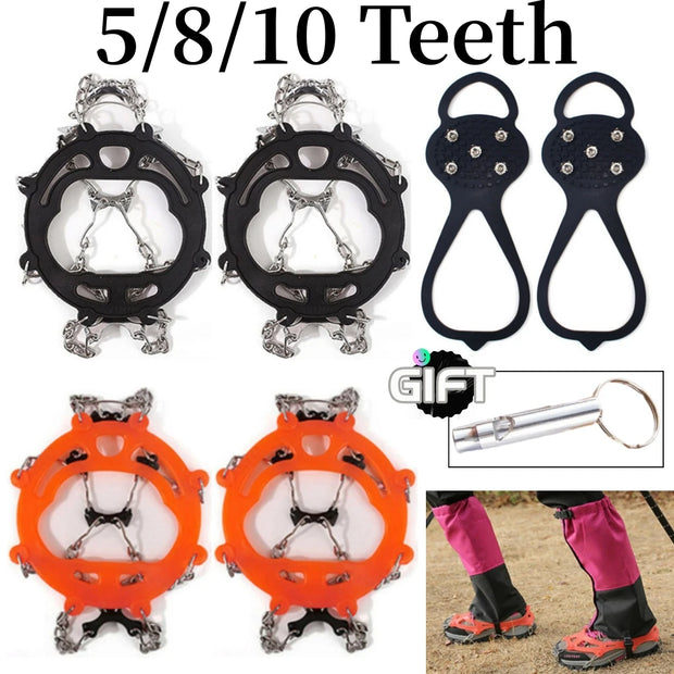 10 Teeth Ice Gripper Spike For Shoes