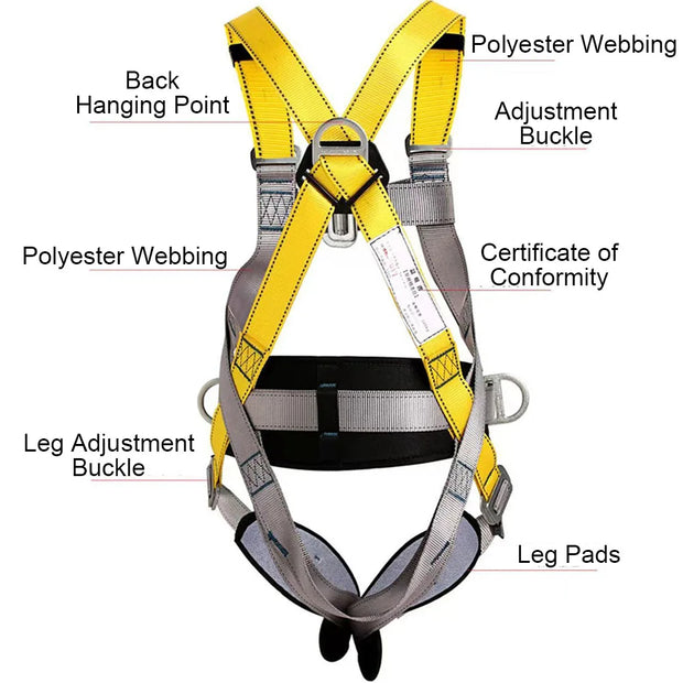 Full Body Five Point Harness Safety Belt