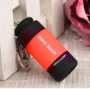 1PC Mini Keychain Pocket Torch USB Rechargeable LED Light