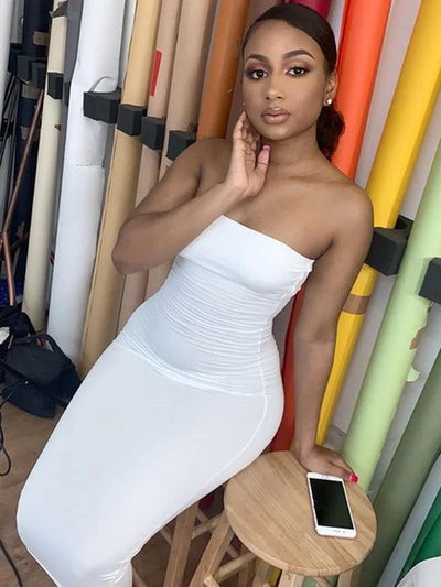 Sleeveless Straight Bodycon Dress