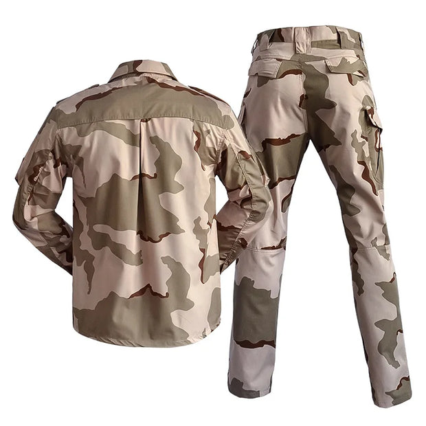 Men & Women Outdoor Green Camouflage Field Suit