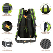 40L Water Resistant Hiking Backpack