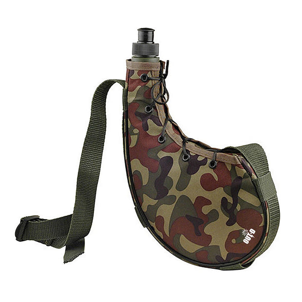 800ml Hiking Water Bottle with Shoulder Strap for Backpacking