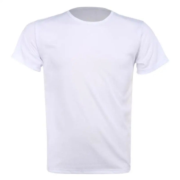 Waterproof T Shirt Solid Color Short-Sleeved Round Neck Men Women Hiking T-shirt