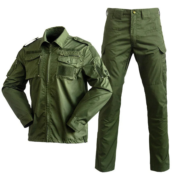 Men & Women Outdoor Green Camouflage Field Suit