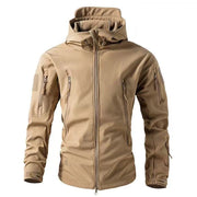 Men's Winter Sharkskin Tactical Waterproof Cargo Jackets