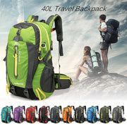 40L Water Resistant Hiking Backpack