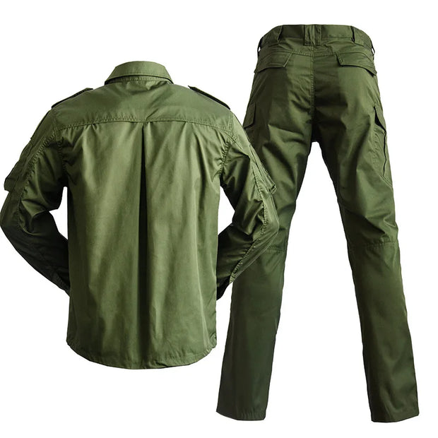 Men & Women Outdoor Green Camouflage Field Suit