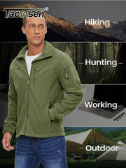 Full Zip Hiking Jackets Outdoor Camping Fleece Jacket