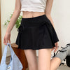 Bow Lace-up Skirt