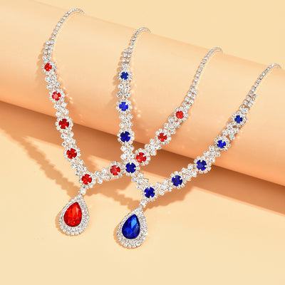 Water Drop Necklace And Earrings