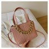 Pleated Handbag Chain Embellished One-Shoulder Bag