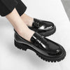 Loafers Platform Black Fashion Shoes