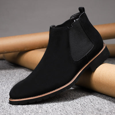 High-top Sleeve Suede Leather Boots