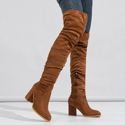 High-heeled Elastic Long Boots